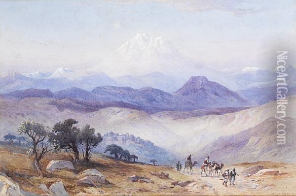 Mount Hermon Oil Painting - Henry Andrew Harper