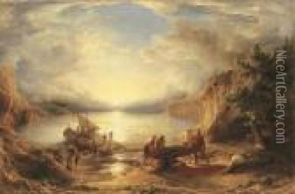 The Return Of Ulysses Oil Painting - John Linnell