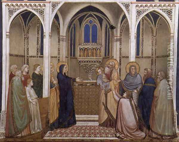 Presentation of Christ in the Temple 1310s Oil Painting - Giotto Di Bondone