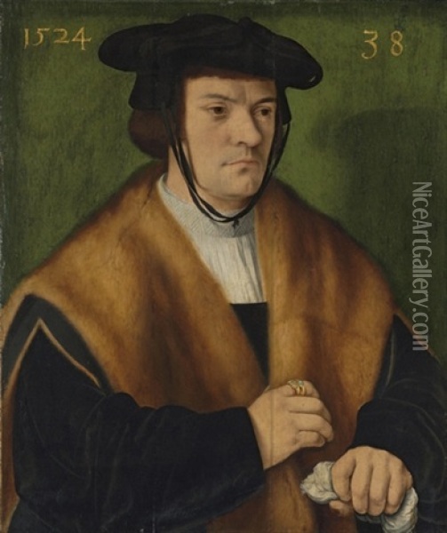 Portrait Of Gerhard Von Westerburg Oil Painting - Bartholomaeus Bruyn the Elder