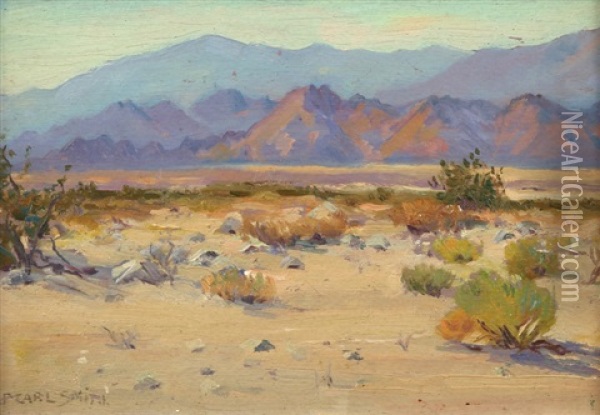 Near Palm Springs Oil Painting - Eugene C. Frank