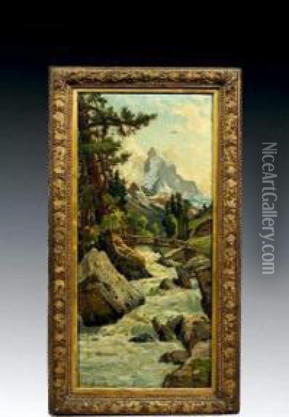 Zermatt Oil Painting - Alexandre Nozal