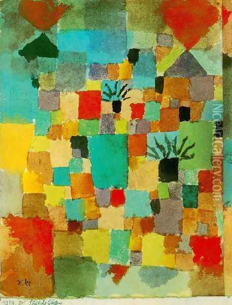 Southern (Tunisian) Gardens Oil Painting - Paul Klee