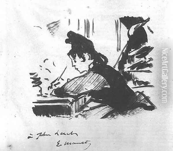 Woman Writing 1862-64 Oil Painting - Edouard Manet