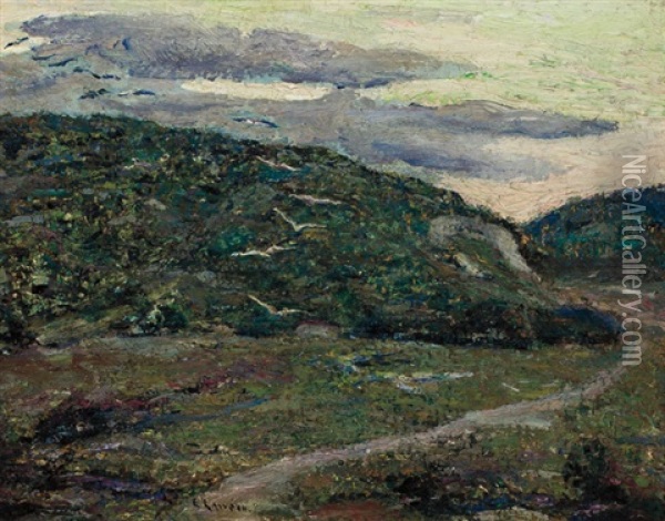 Path Round The Mountains Oil Painting - Ernest Lawson
