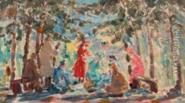 French Scene Oil Painting - Marie Anne Tuck