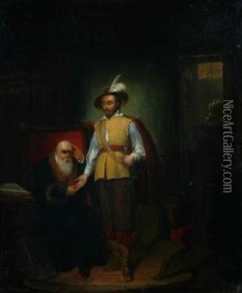 A Visit To The Wise Man Oil Painting - Jan Wandelaar
