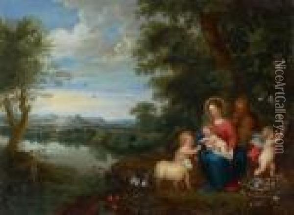Ruhe Auf Der Flucht Nach Agypten Oil Painting - Pieter The Elder Brueghel