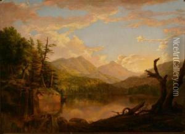 Hudson River Landscape Oil Painting - William M. Hart