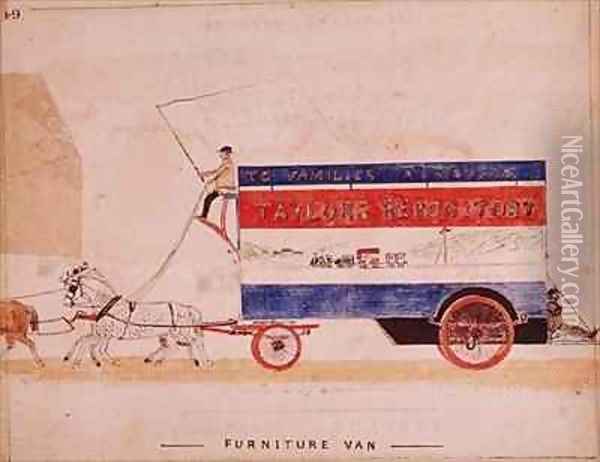 The Furniture Van Oil Painting - William Francis Freelove