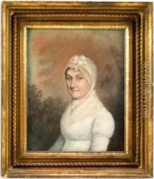 Sharples
Portrait Of A Lady Oil Painting - James I Sharples