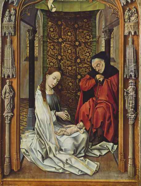 Christ's birth Oil Painting - Rogier van der Weyden