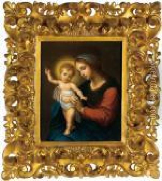 Madonna Col Bambino Oil Painting - Carlo Dolci