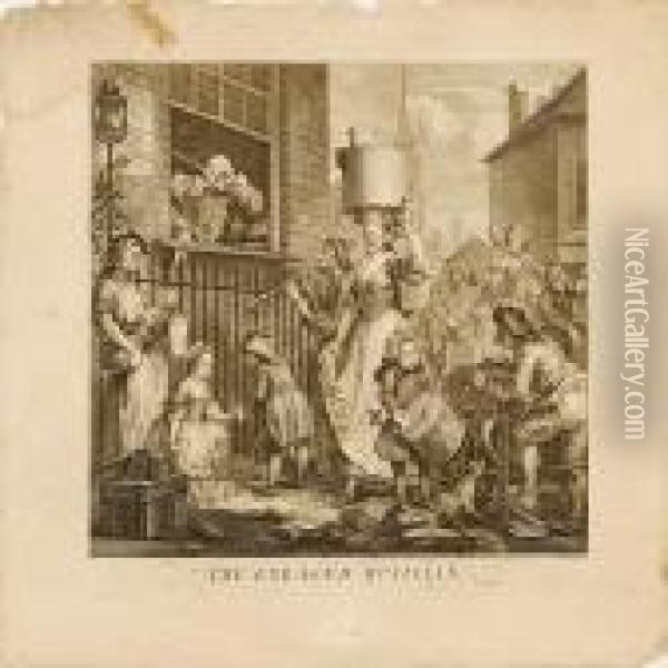 The Enraged Musician Oil Painting - William Hogarth