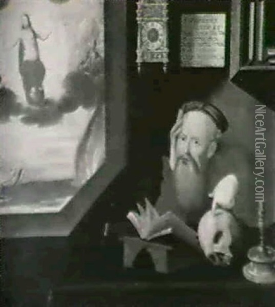 Saint Jerome Oil Painting - Quentin Massys the Elder
