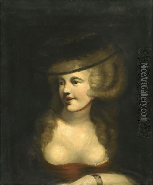 Portrait Of Sophia Rawlins, The Artist's Wife Oil Painting - Johann Henry Fuseli