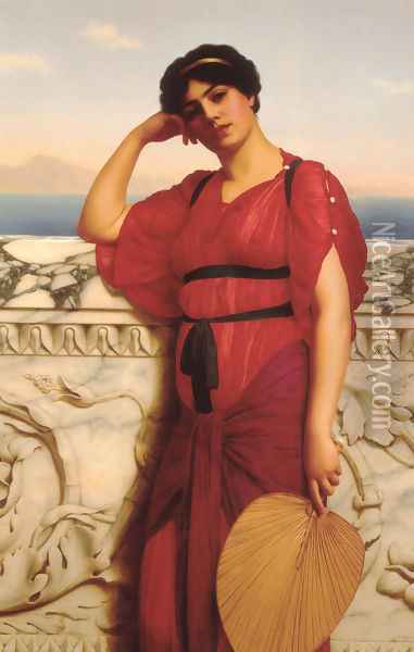 A Classical Lady Oil Painting - John William Godward