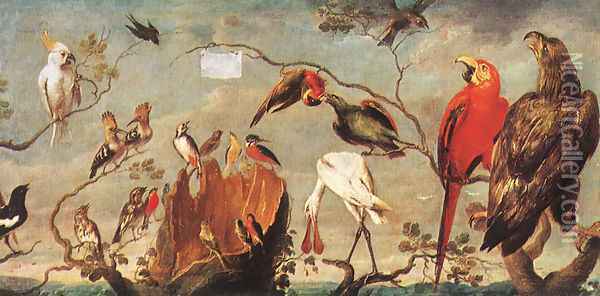 Concert of Birds Oil Painting - Frans Snyders
