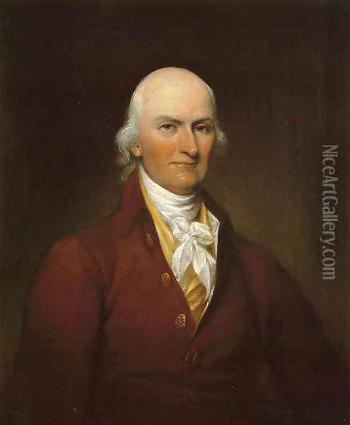 Portrait of Colonel Joseph Bull Oil Painting - John Trumbull