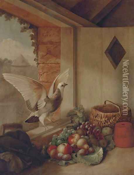The kitchen window Oil Painting - John Russell