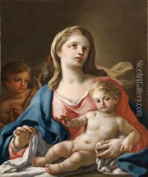 Madonna Con Bambino Oil Painting - Pietro Bardellino