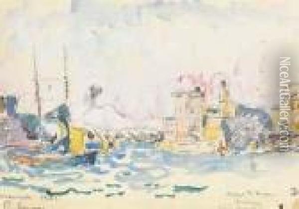 Marseille Oil Painting - Paul Signac