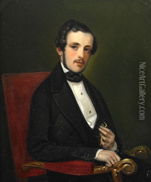 Prins Gustav Oil Painting - Carl Stefan Bennet