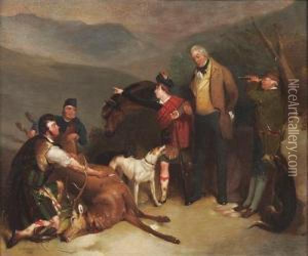 The Hunting Party Oil Painting - John F. Pasmore