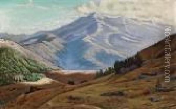 Mt. Tamalpais, Marin County Oil Painting - Thaddeus Welch