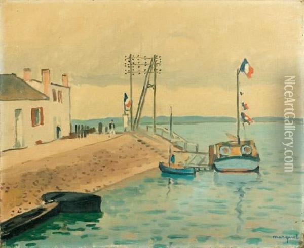 Sables D'olonne
 Huile Sur Toile, Signee En Bas A Droite Oil Painting - Albert Marquet