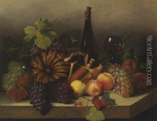 Stilleben Mit Fruchten Oil Painting - Joseph Correggio