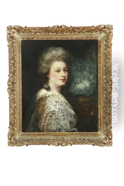 Portrait Of Lady Worthington Oil Painting - John Opie