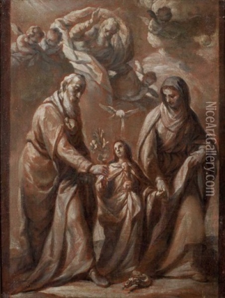 Escena Religiosa Oil Painting - Acisclo Antonio Palomino de Castro y Velasco