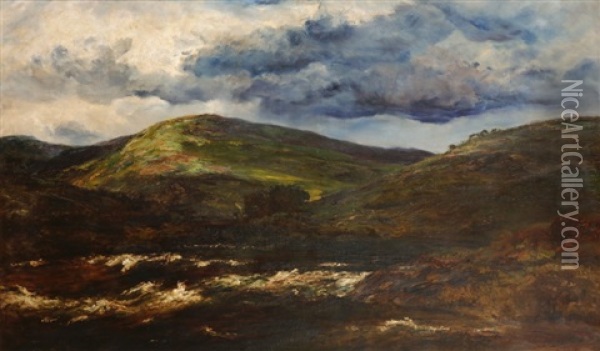 Paysage De Lande Ecossaise Oil Painting - Henry Moore