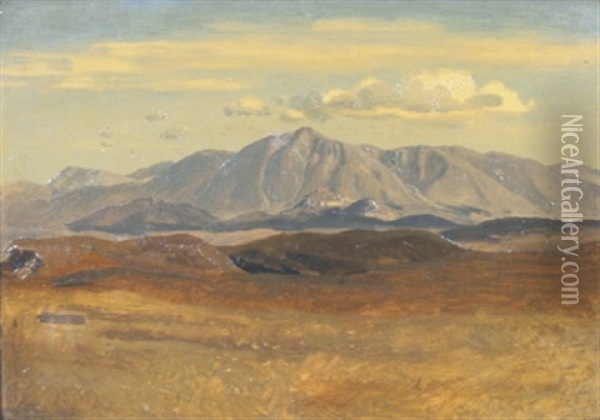 Campagnalandschaft Mit Blick Auf Die Apenninen Oil Painting - Albert Venus