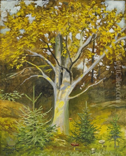 Skogen Oil Painting - Jenny Nystroem