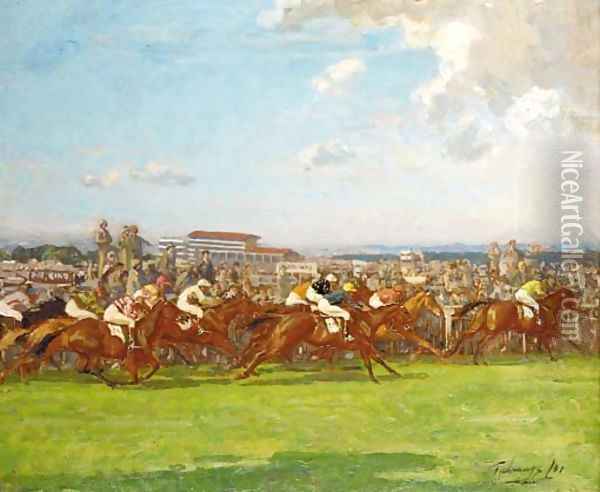 The Derby, 1931 Oil Painting - Algernon Talmage