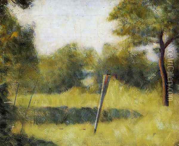 The Clearing Oil Painting - Georges Seurat