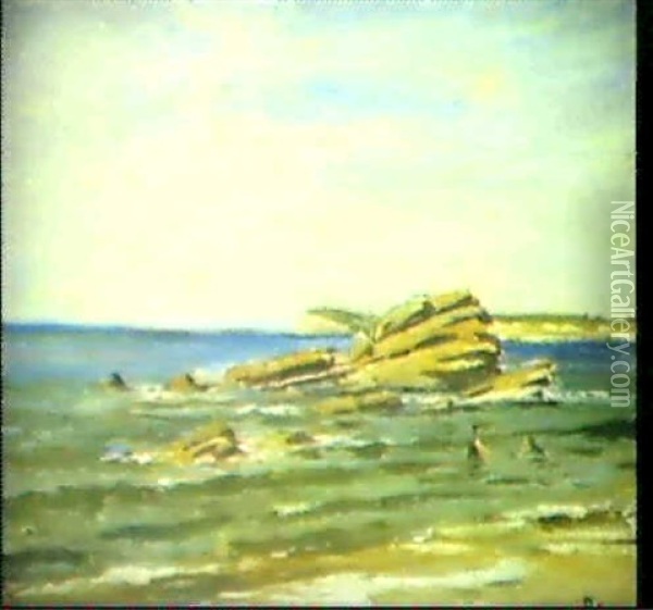 Strandlandschaft Mit Badenden Oil Painting - Paul Madeline