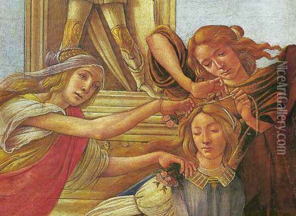 Calumny of Apelles (detail 5) Oil Painting - Sandro Botticelli