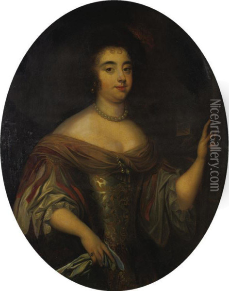 Portrait Of A Lady Oil Painting - Louis Ferdinand (the Elder) Elle
