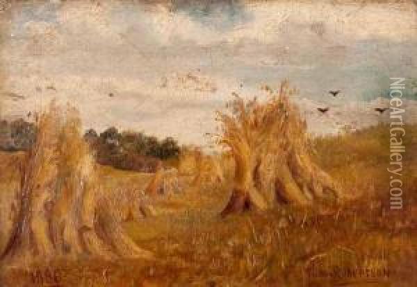 Wheatfield, Baird's Farm Oil Painting - Tom Robertson