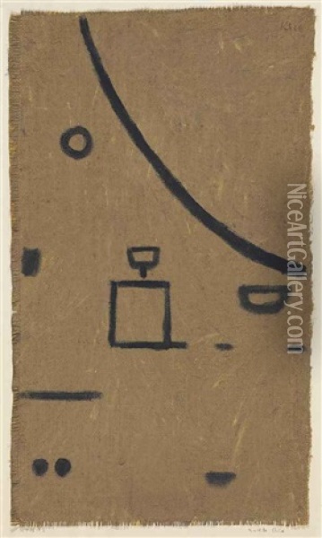 Nacktes Bild Oil Painting - Paul Klee