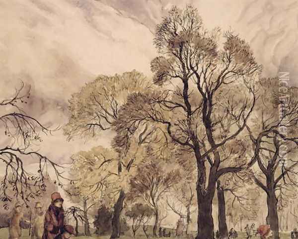 Regents Park Oil Painting - Arthur Rackham