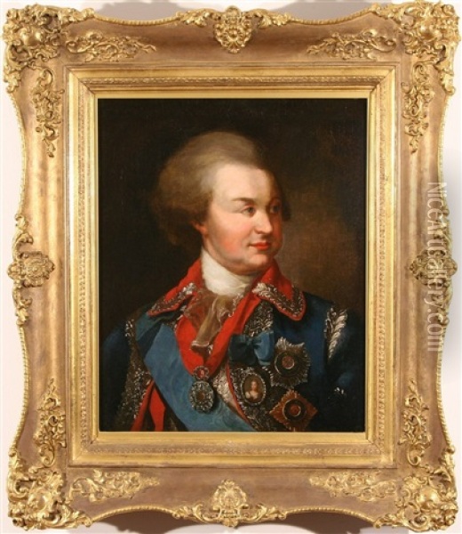 Portrait Of Prince Grigory Potemkin Oil Painting - James Walker
