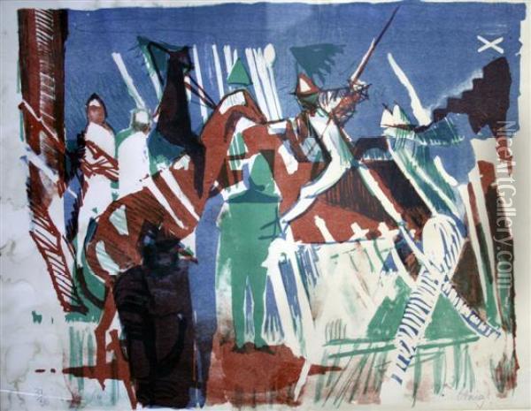 The Battle Of Banockburn Oil Painting - Earl Haigh