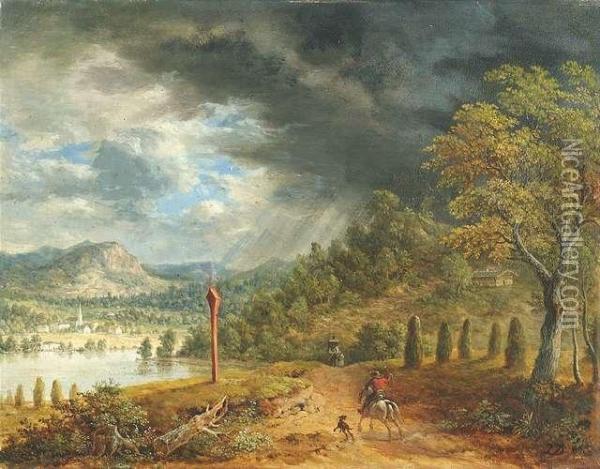 Untitled Oil Painting - Johann Jakob I Dorner