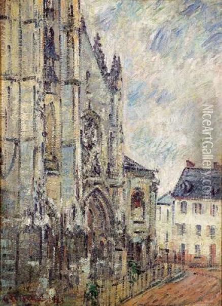 Saint Maclou, Pontoise Oil Painting - Gustave Loiseau