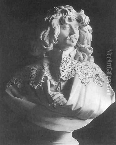 Bust of Thomas Baker Oil Painting - Gian Lorenzo Bernini