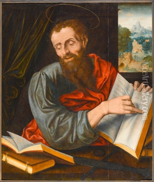 Heiliger Paulus Oil Painting - Jan Sanders (Jan van) Hemessen